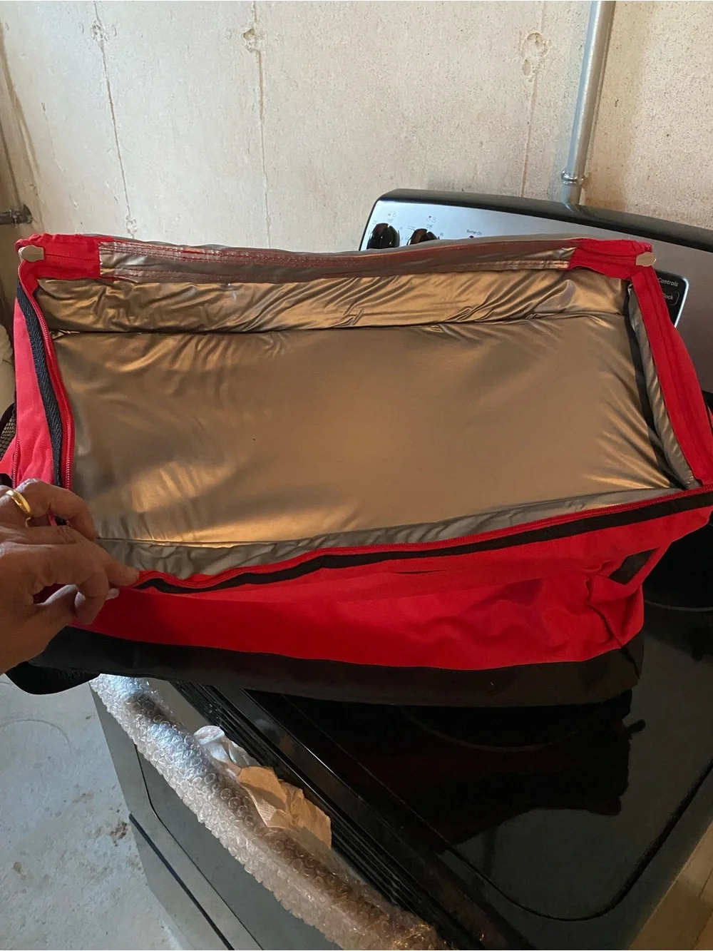 Budweiser Red and White cooler for beverages